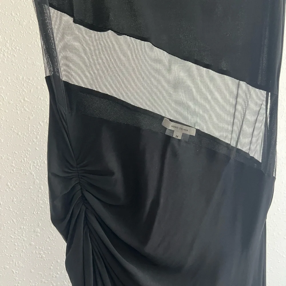Nensi Dojaka sheer-panelling floor-length gown (Medium) - Picture 7 of 11